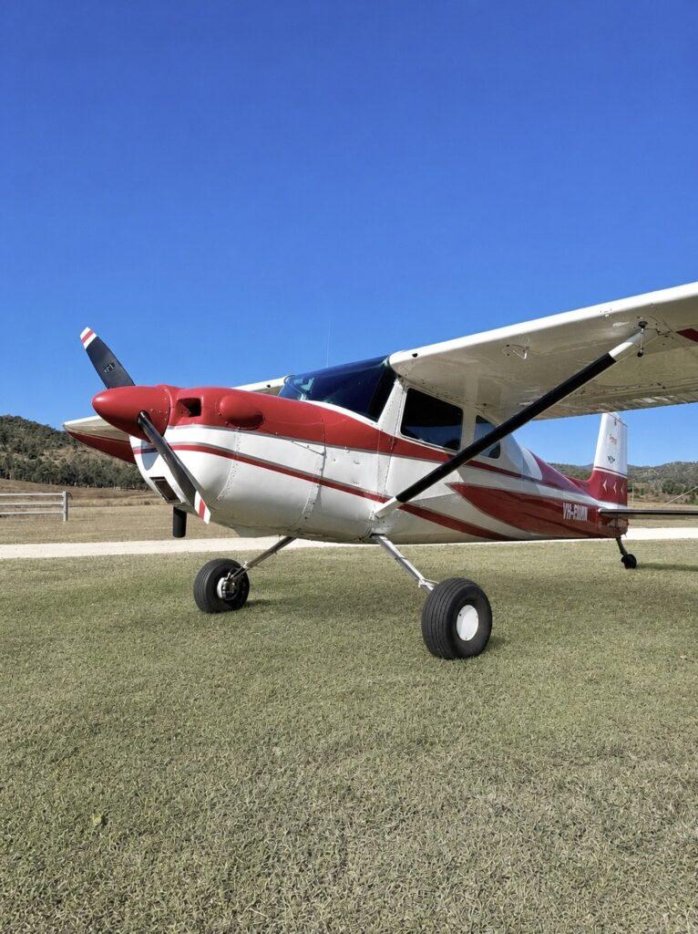 Cessna 150 Taildragger – Rare 180hp Bolen Tailwheel Conversion 9 Front left profile view of Cessna 150 taildragger VH-RMW